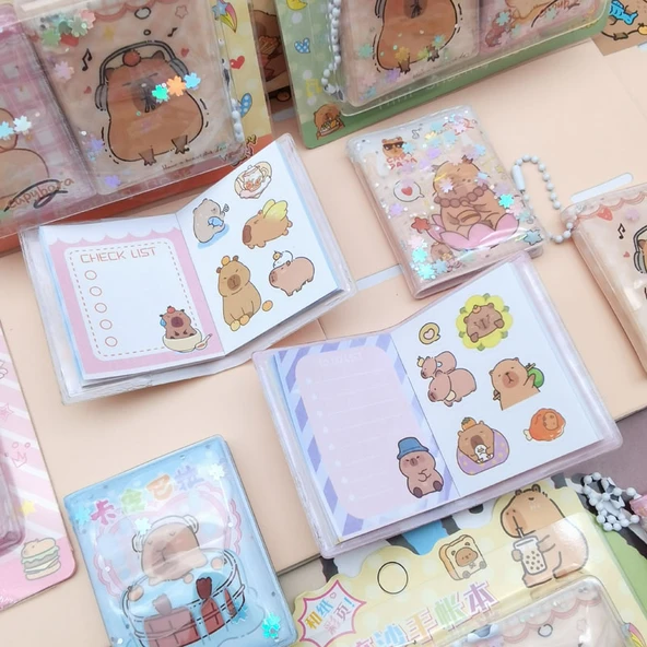 Kum Sıvısı Çıkartma Defteri - Sanrio Quicksand - Tüm Kutu 16 Kart - 5