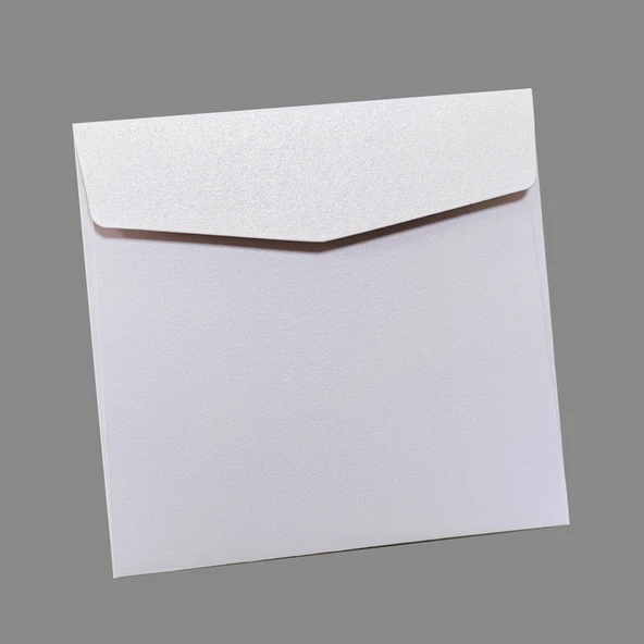 Beyaz Kare Zarf - 130 x 130mm