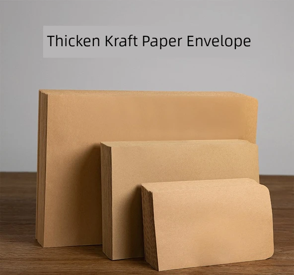 Ekstra Kalın 120G Kahverengi Paketleme Zarfı - Deri Kalınlaştırılmış No. 8 (200 Adet) - 7