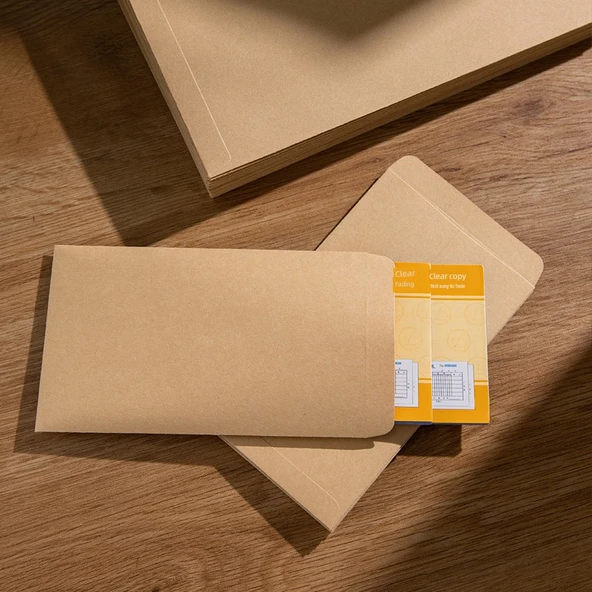 Ekstra Kalın 120G Kahverengi Paketleme Zarfı - Deri Kalınlaştırılmış No. 8 (200 Adet) - 4