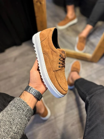 Günlük Ayakkabı T12 Taba Süet - 3