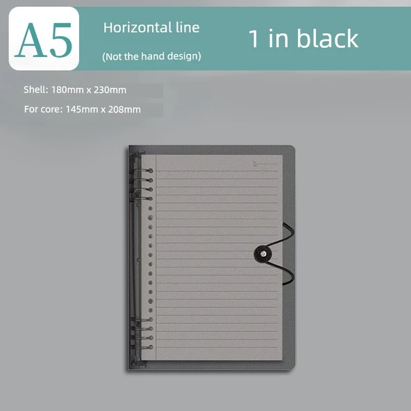Sırtlı Defter - A5 Yatay Çizgi - 1 Kitap/8 Delik