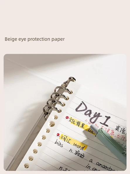 A4 Yatay Çizgi Siyah 1+1 Çekirdek Yenilenebilir Yaprak Defter - 5
