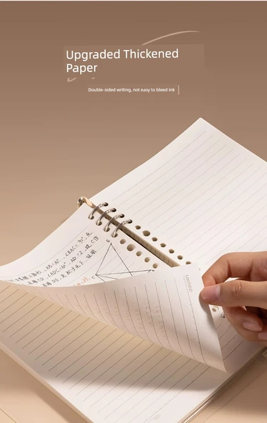 A4 Yatay Çizgi Siyah 1+1 Çekirdek Yenilenebilir Yaprak Defter - 10