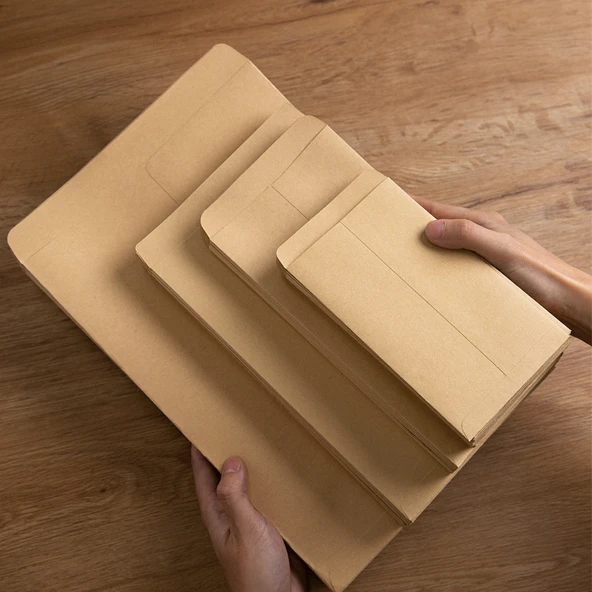 Ekstra Kalın 120G Kahverengi Paketleme Zarfı - Deri Kalınlaştırılmış No. 6 (100 Adet) - 6