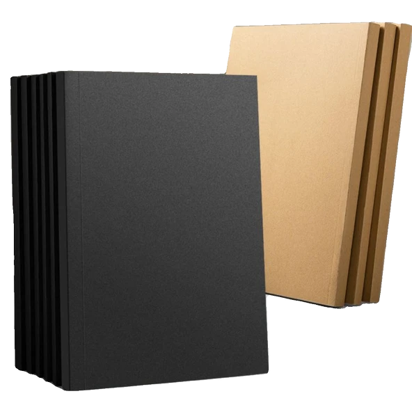 Retro Deri A5 Defter - Siyah Kartız Yatay Çizgi 2 Paket - 512 Sayfa - Resim 6