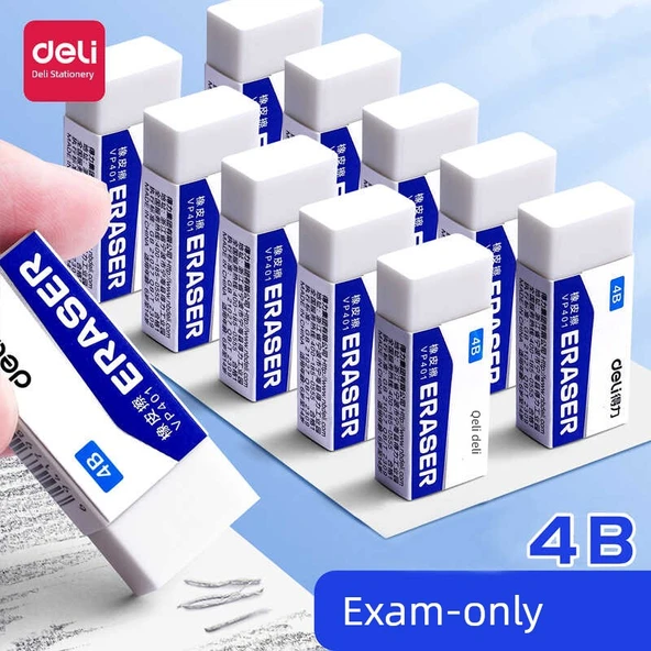 4B Beyaz Silgi - Büyük, 10 Adet - 2