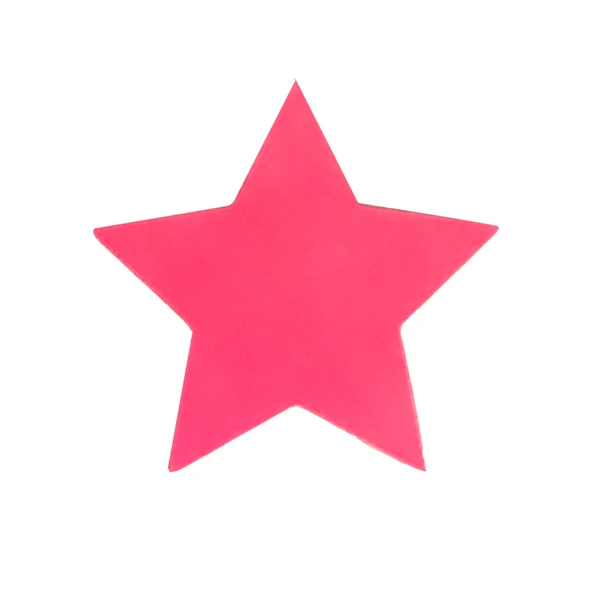 Sivri Yıldız Beyaz Tahta Magneti - Pembe - 5cm