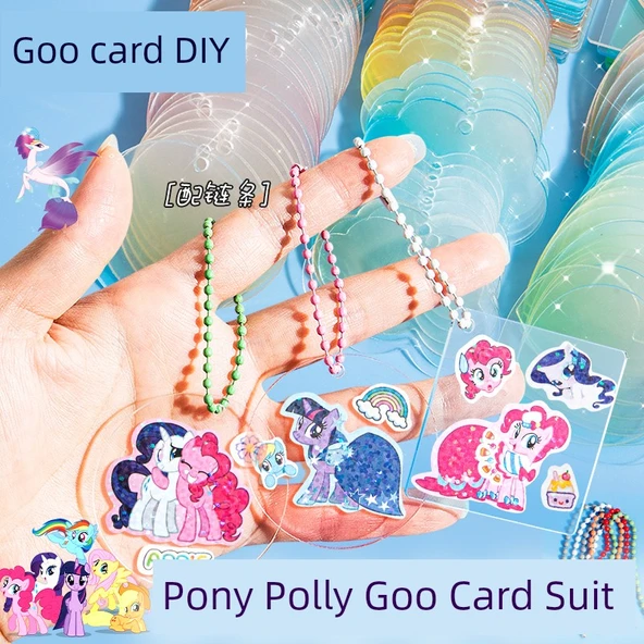 3D Sanrio Goo Takımı - Lüks [DH-C] - 20 Çıkartma + 50 Gradyan Goo Kart + 50 Zincir + 1 Cımbız - 2