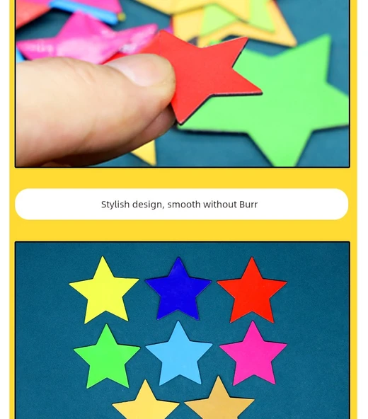 Sivri Yıldız Beyaz Tahta Magneti - Turuncu-1 - 5cm - 5
