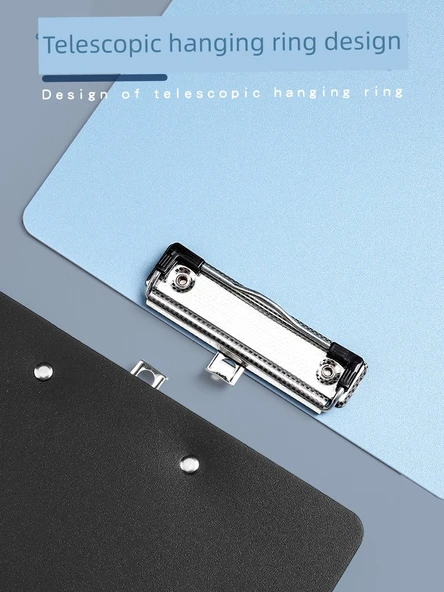 A4 Klip Dosya - Koyu Gece Siyahı - 1 Paket - Frosted - Resim 3