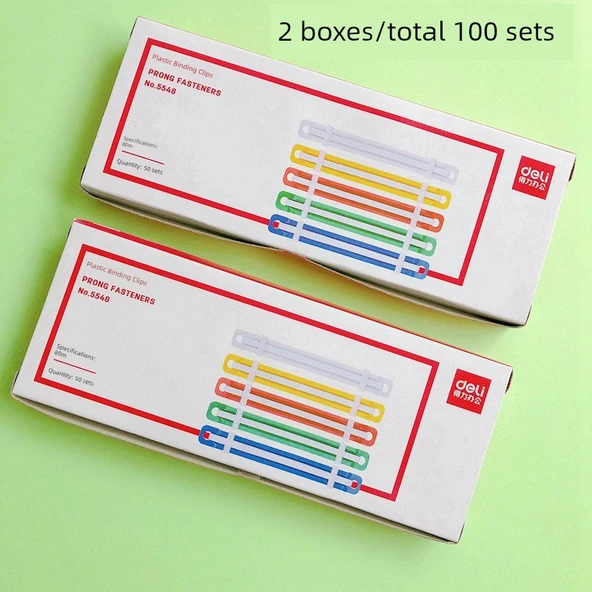 Sarı Plastik Bağlama Klipsi - 100 Set