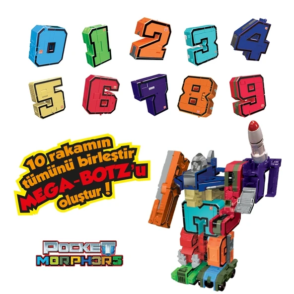 Pocket Morphers Dönüşebilen Numaralar 10'lu Set - Resim 5
