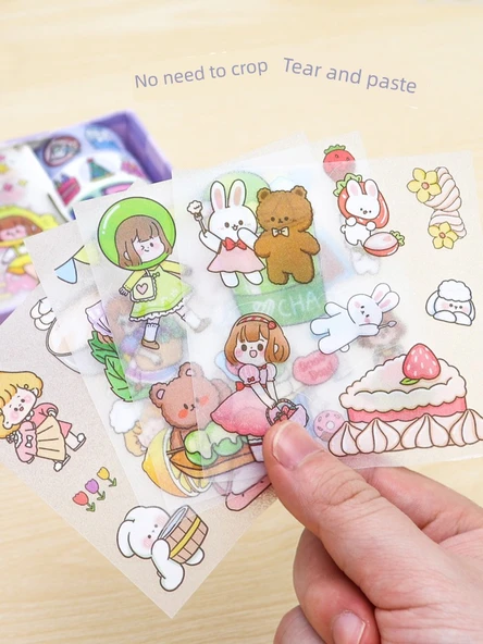 Prenses Desenli Çocuk Sticker Seti - Deneyim Çantası 20 Stil Rastgele - 4