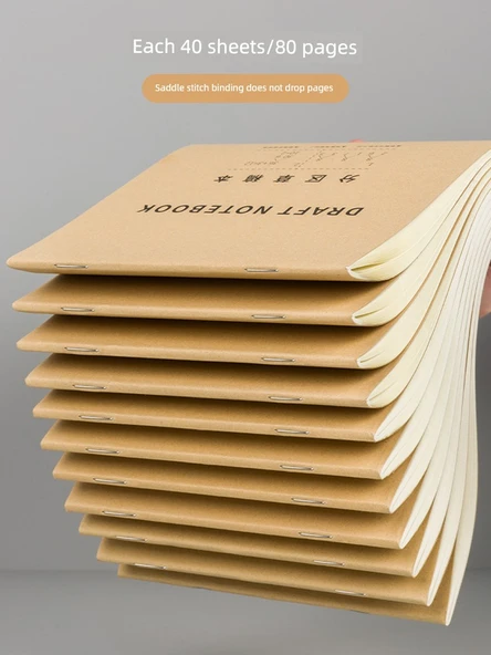 Lise Sınav Hazırlık Not Defteri - Bölümlü Taslak/10 Paket Kalın Göz Koruma Kağıdı - Resim 5