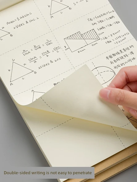 Lise Sınav Hazırlık Not Defteri - Bölümlü Taslak/10 Paket Kalın Göz Koruma Kağıdı - Resim 4