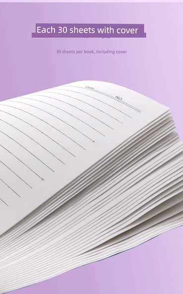 Minimalist Gradient B5 Defter - Lacivert Gradyan - 20 Adet - 9