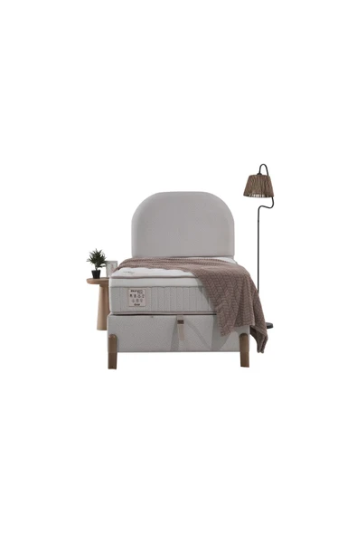 Bohem Plus Tek Kişilik Uyku Seti – Pocket Yaylı Yatak, Sandıklı Baza, Başlık3 lü Set - 4
