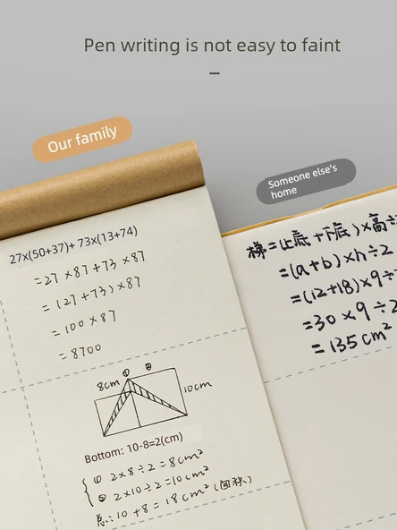 Lise Sınav Hazırlık Not Defteri - Bölümlü Taslak/10 Paket Kalın Göz Koruma Kağıdı - Resim 6