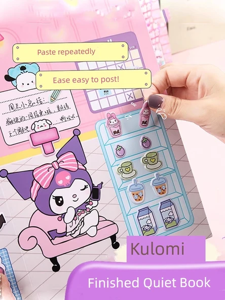 Sanrio Balon Çıkartmaları Sessiz Kitap - [Yeni Yılın Yeni Ürünleri] 4 Set Balon Yapıştırıcı Sessiz Kitap - 2