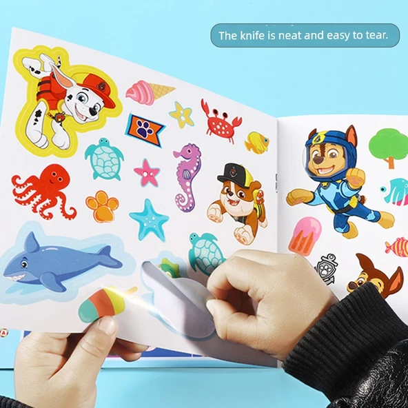 PAW Patrol Çıkartma Kitabı - Wang Wang Takımı ve Domuz Sayfası Mutlu Çıkartmalar - 3