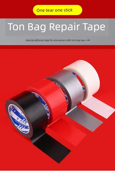 Dokuma Çanta Onarım Bandı - Gümüş - 100mm x 20m - 7