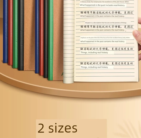 Kahverengi Deri Defter - A5 - 30 Sayfa - 5 Kitap - 8