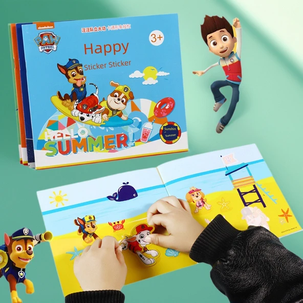 PAW Patrol Çıkartma Kitabı - Wang Wang'ın Mutlu Posta Kitabı ve 108 Kağıt Kesim - 2