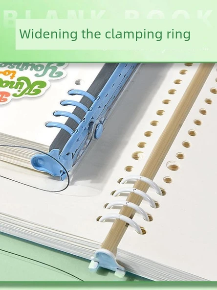 Şeffaf Yumuşak Deri Sırt Defteri A5-Mor Yatay Çizgi 60 Sayfa - Resim 5