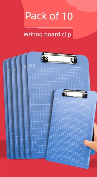 A4 PVC Yazı Kartonu Sınav Klasörü - 4 Parça Ekstra Kalın Sert - 7