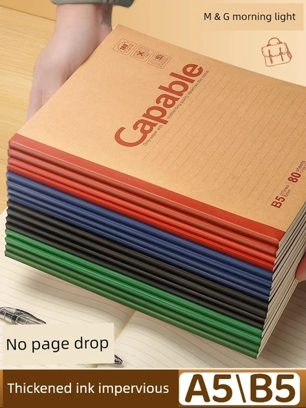 Kahverengi Deri Defter - A5 - 60 Sayfa - 10 Kitap - 2