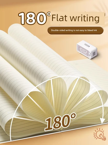Kahverengi Deri Defter - A5 - 40 Sayfa - 10 Kitap - 4