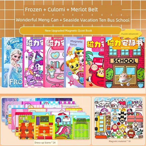 Aisha Prenses Elsa Sessiz Kitap - Prenses Aisha Kuromi Melody Mengke'nin Evi Otobüs Okulu Deniz Tatili