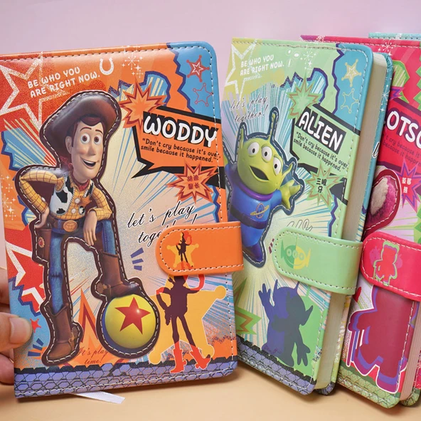 A5 Manyetik Kapatmalı Defter - Karışık 3 Adet - 3