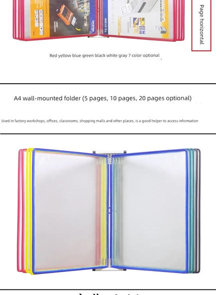 A4 Dikey 10 Sayfa Gösterim Dosyası - Yeşil - 8
