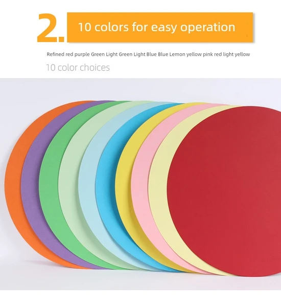 25cm Yuvarlak Karton - Pembe - 20 Sayfa - 10