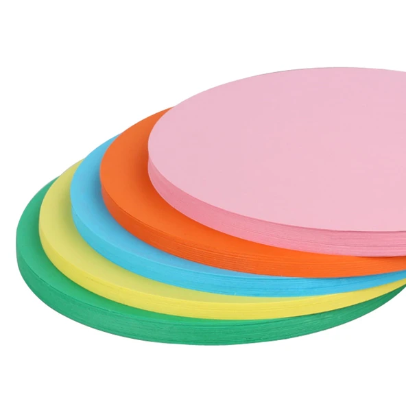 25cm Yuvarlak Karton - Açık Yeşil - 20 Sayfa - 6