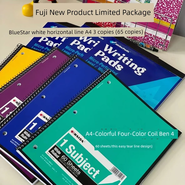 Retro Yeni Sınırlı Paket Yazı Defteri - 3 Paket