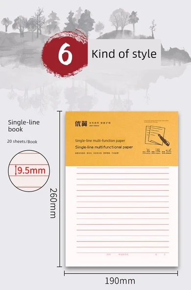 Kalın Kağıt Defter - Kare - 30 Kitap - 600 Sayfa - Resim 10