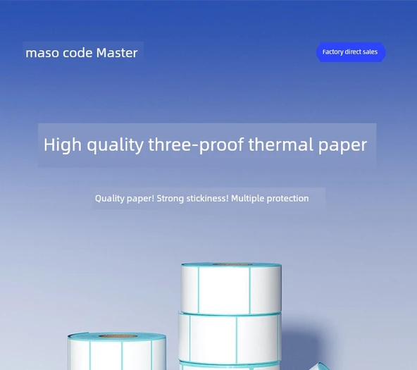 Termal Etiket Kağıdı - 40x20mm - 800 Adet/Rulo Yatay Versiyon - Resim 5