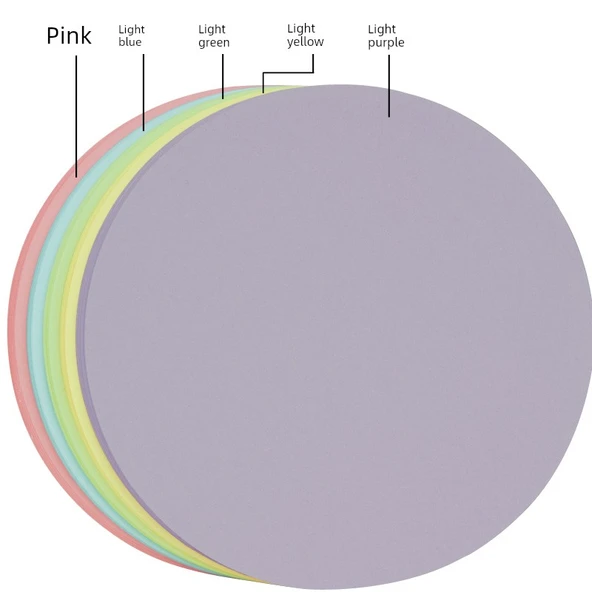 25cm Yuvarlak Karton - Pembe - 20 Sayfa - 4