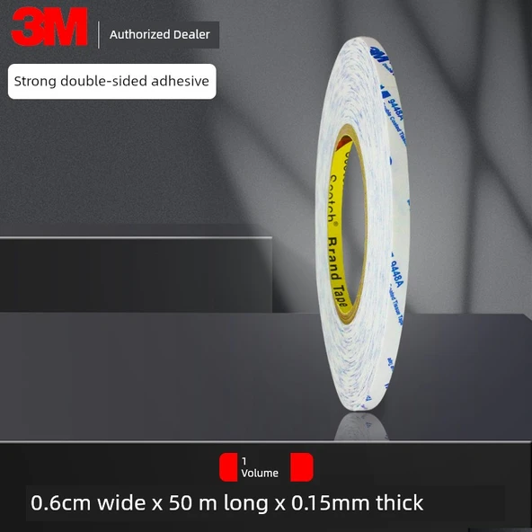 Ultra İnce Çift Taraflı Bant - 0.6cm x 50m