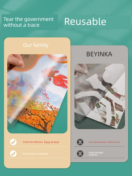 Şeffaf Mat Self Yapışkan Kitap Kapağı - 3-6 Sınıf Defterler - Delikli Desen [Orta 10] + 10 İsim Etiketi - Resim 5