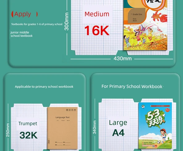 Şeffaf Mat Self Yapışkan Kitap Kapağı - 3-6 Sınıf Defterler - Delikli Desen [Orta 10] + 10 İsim Etiketi - Resim 9