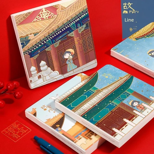 İmparatorluk Sarayı Mühürü Defteri - Mia Yasak Şehir Turu-Cangtai Boş İç Sayfa - Resim 4