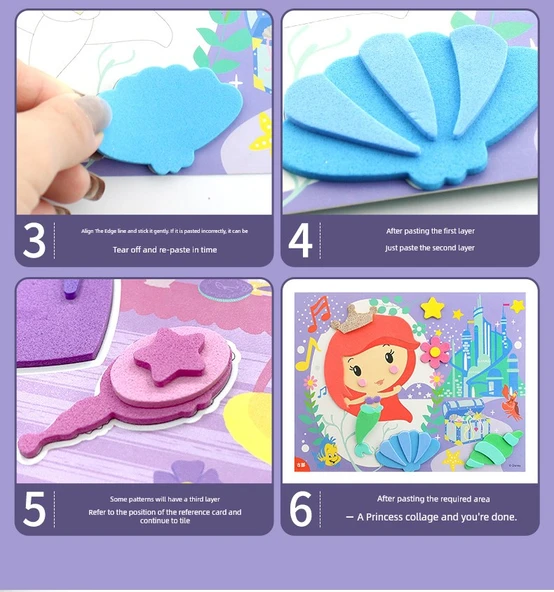 3D Disney Çıkartma DIY Kiti - 10 Adet - 9