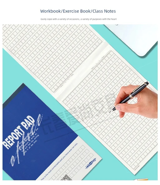 Mavi Deri Izgara El Yazısı Kağıdı - 2 Dikey 400 Izgara (Rastgele Renk) - Resim 11