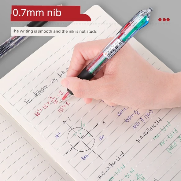 0.7mm 6 Renkli Tükenmez Kalem - Nazik Kuzu - 1 Adet - 6