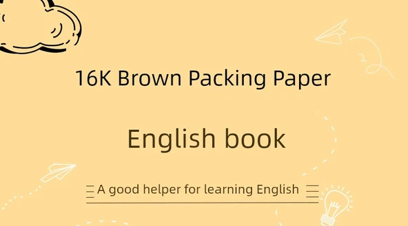 16K İngilizce/Çince Alıştırma Defteri - Açılış İkramı [5 İngilizce Defter] 3 Gazlı Konu Çantası (Rastgele Stil) - 7
