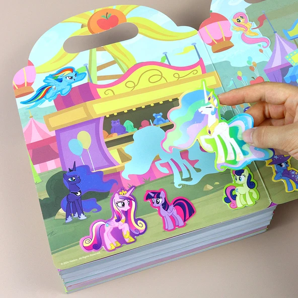 Çocuklar için Jel Çıkartma Kitabı - Pony Paulie Magnetik Sessiz Kitap - 1 - Resim 10